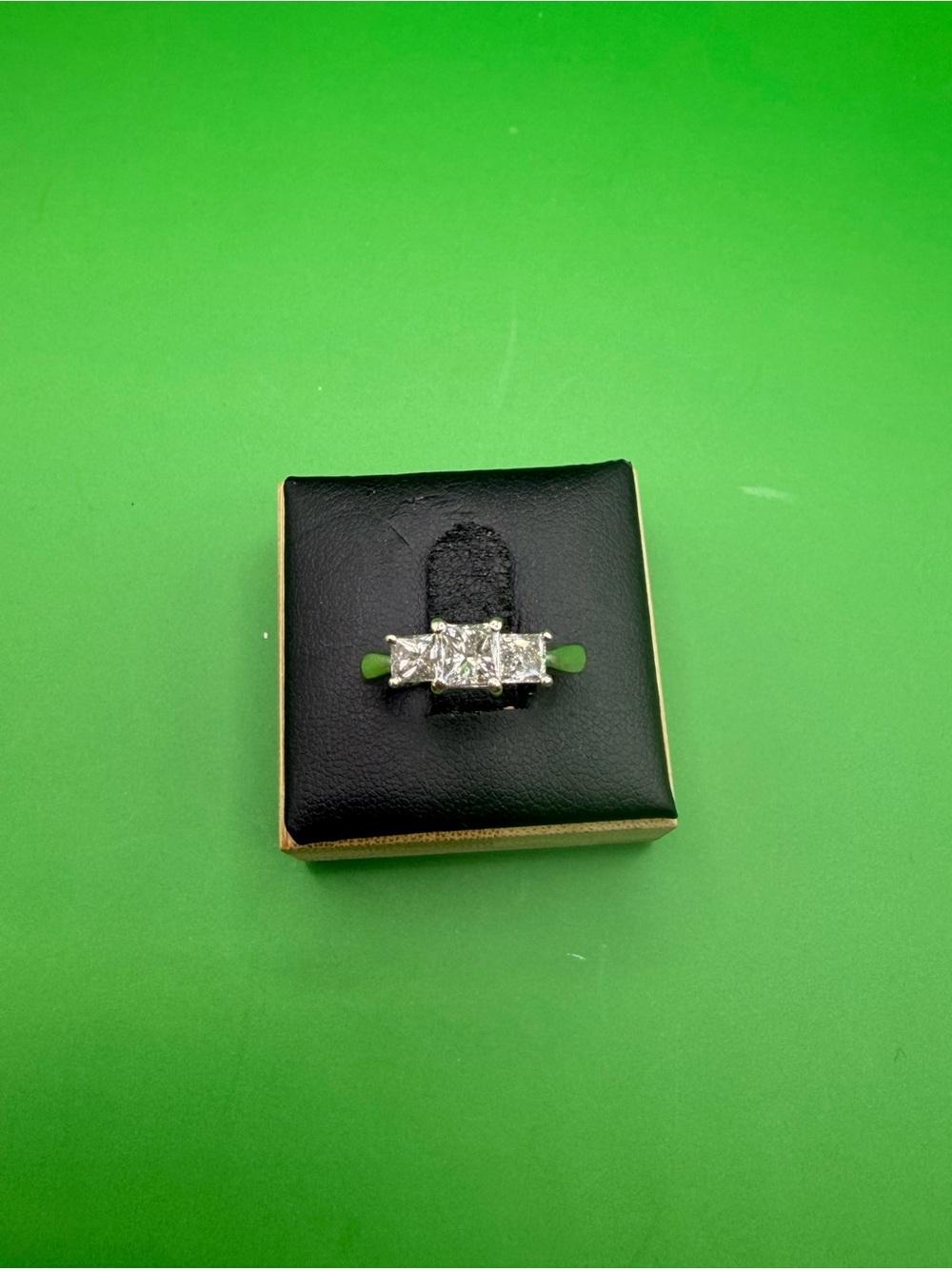 14k White & Yellow Gold 1.25 Ctw Diamond Engagement Ring Size 5.75.